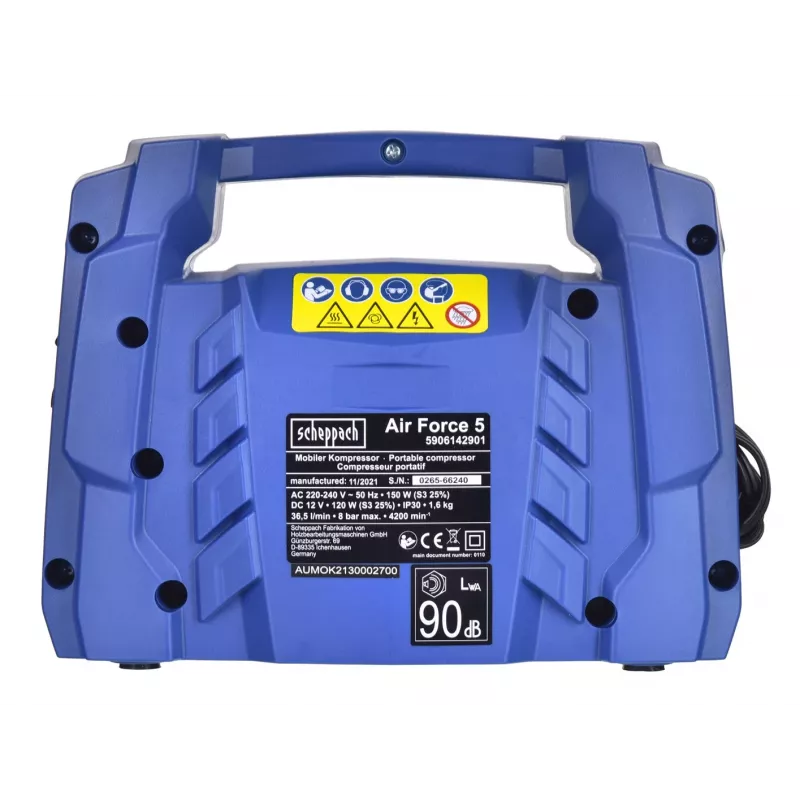 Oro kompresorius Scheppach AIR-FORCE 5 5906142901, 0,2 W, AC