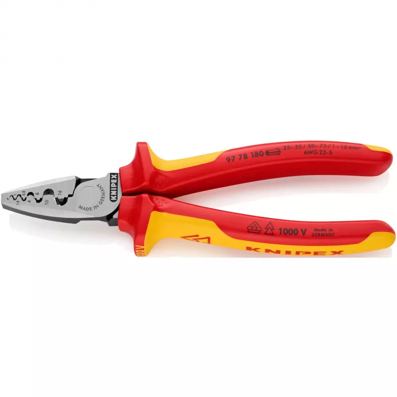 Kabelių užspaudimo įrankis kombinuotas Knipex 97 78 180