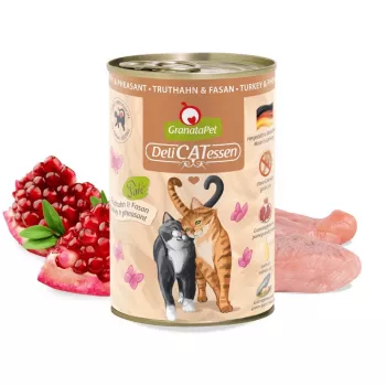Granatapet DeliCatessen kalakutiena ir fazanas – šlapias kačių ėdalas 400 g
