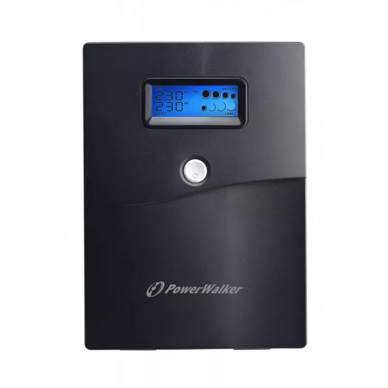 Nepertraukiamo maitinimo šaltinis PowerWalker VI 3000 SCL FR 3 kVA / 1,8 kW, Line-Interactive, 4x E tipo lizdai, 18 Ah baterija (2×12 V)