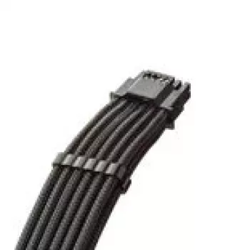 CableMod C-Series Pro ModMesh 12V-2x6 kabelis, pintas, 16 kontaktų į 3x 8 kontaktų, skirtas Corsair Type 4 ir 3 maitinimo šaltiniams – juodas, 60 cm