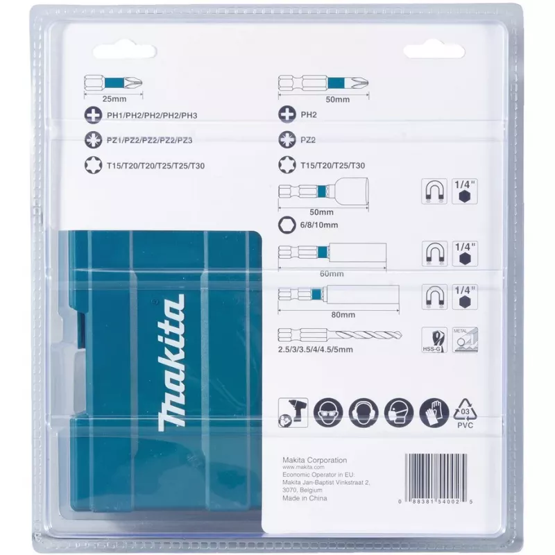 Gręžtuvų komplektas Makita B-66896