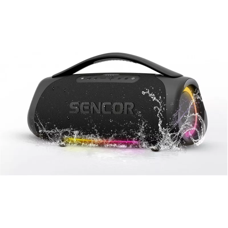 Nešiojamas garsiakalbis SENCOR RESONEXMAXI, 100 W, IPX7, 10 000 mAh, Bluetooth 5.3, USB-C