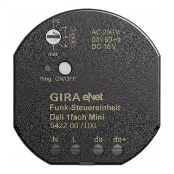 GIRA 542200 Funk Steuereinheit Mini DALI Gira eNet belaidė valdymo įranga