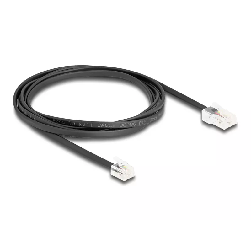 Telefono laidas DeLOCK 88036 RJ45 į RJ11 2m juodas