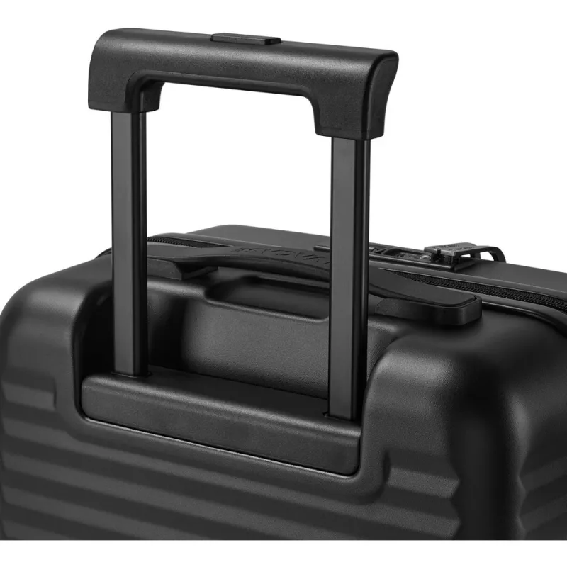 Kabininis lagaminas Rivacase 8180 Clark ECO – kietas korpusas, rankinis bagažas, juodas