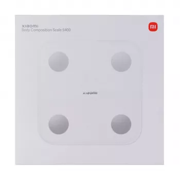 Xiaomi S400 balta kvadratinė elektroninė asmeninė svarstyklė
