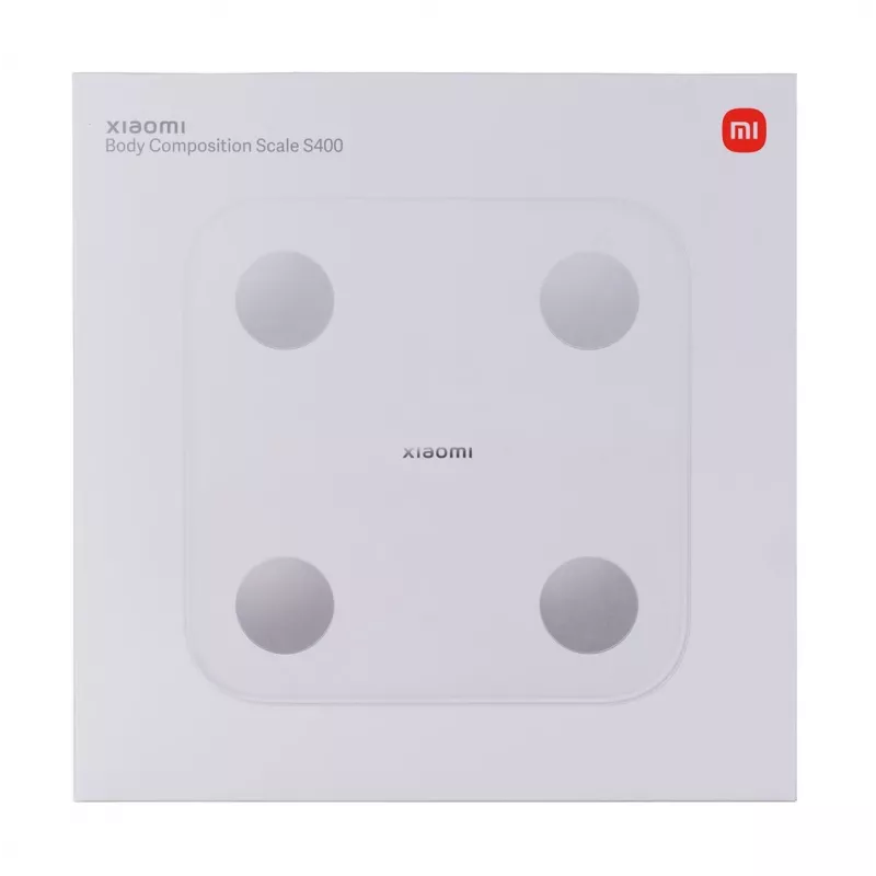Xiaomi S400 balta kvadratinė elektroninė asmeninė svarstyklė