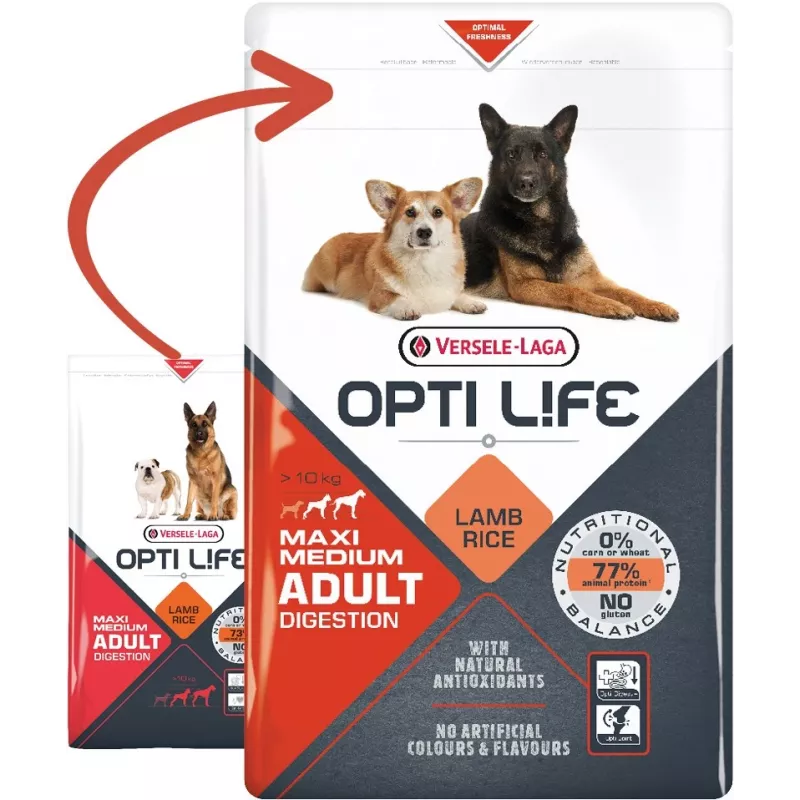 Versele-Laga Adult Digestion Medium & Maxi 12,5 kg suaugusiems šunims