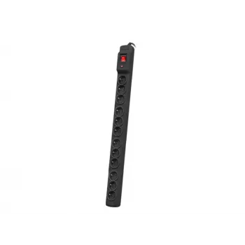 Armac Multi M12 ilgintuvas | apsauginis filtras, 12 lizdų, 5 m laidas, juoda