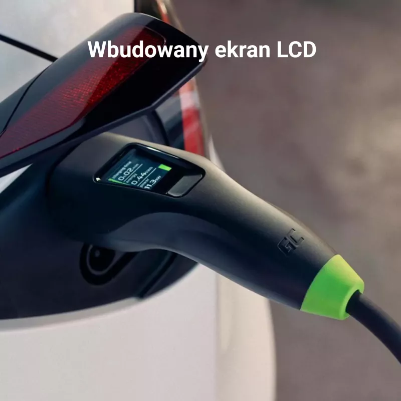 Green Cell Habu EVGC01 Mobilus elektromobilio įkroviklis 11 kW 7 m Type 2 CEE Wallbox Juodas