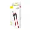 USB laidas Baseus CAMKLF-C09 2m USB A Micro-USB B Raudonas