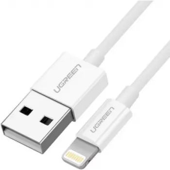 Ugreen USB 2.0 A Lightning laidas 2 m, 5V/2,4A, baltas