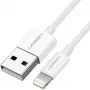 Ugreen USB 2.0 A Lightning laidas 2 m, 5V/2,4A, baltas