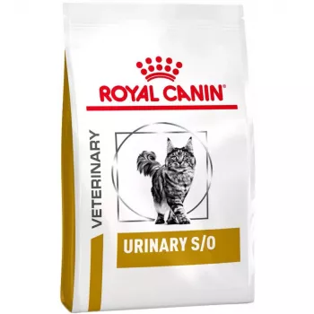 Sausas kačių ėdalas Royal Canin Urinary S/O Adult Poultry & Rice 400 g, veterinarinė dieta šlapimo akmenų tirpdymui