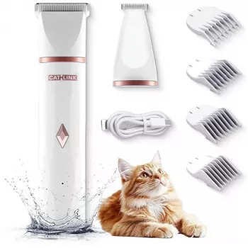 Gyvūnų kailio kirpimo mašinėlė Catlink CL-PT-01 – belaidė, 600 mAh, 40×34×162 mm, USB