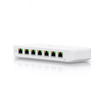 Ubiquiti Ultra 210W valdomas L2 gigabaitinis eterneto jungiklis su PoE, baltas