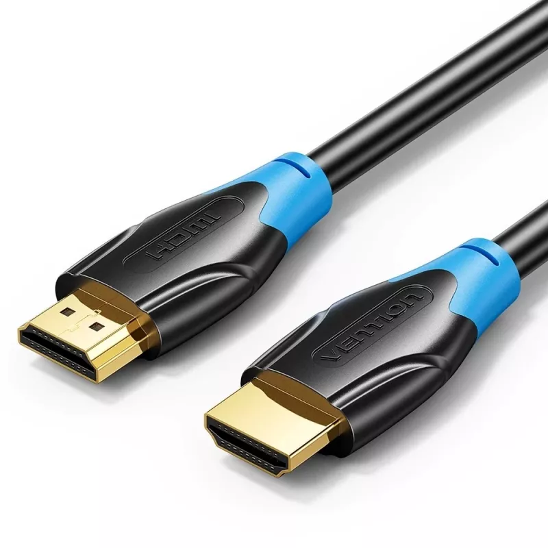 HDMI kabelis Vention AACBN 15 m, HDMI A tipo jungtimis, HDMI 2.0, 18 Gbit/s, ARC, auksu padengti kontaktai, juodas