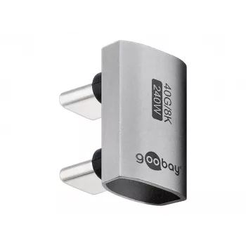 USB-C lyties keitiklis Goobay 74446 sidabrinis/nikelio-aukso kontaktai