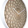 NeXtime laikrodis 3150be Sun Small, Ø35 cm, sieninis, smėlio spalvos