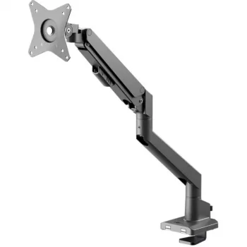 Goobay Single Monitor Gas Spring Mount, juodas (grindinis stovas, 31.89), monitoriaus stovas