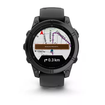 Garmin Fenix E 3.3 cm (1.3 inch) AMOLED 47 mm Skaitmeninis 416 x 416 pikselių Liečiamas ekranas Juodas Wi-Fi GPS (palydovas)