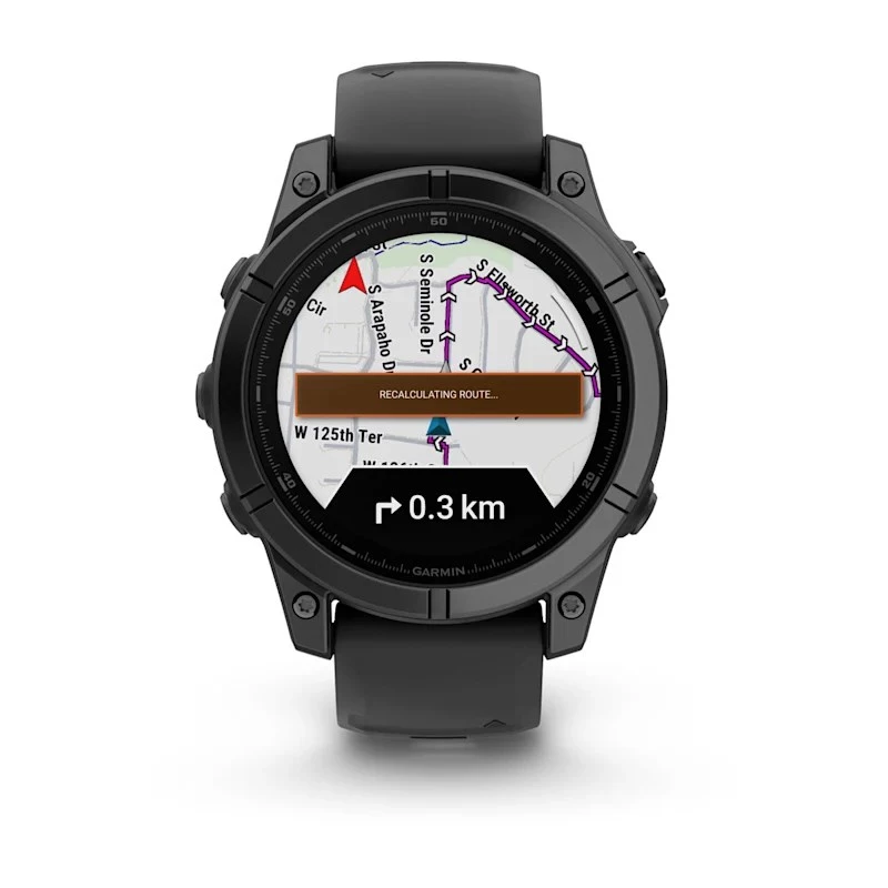 Garmin Fenix E 3.3 cm (1.3 inch) AMOLED 47 mm Skaitmeninis 416 x 416 pikselių Liečiamas ekranas Juodas Wi-Fi GPS (palydovas)