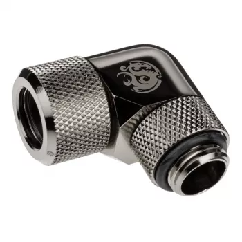 Adapteris 90° BitsPower Advanced Multi-Link G1/4 colio AG prie 12mm OD kietojo vamzdelio, sukamas
