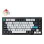 Mechaninė klaviatūra Keychron Q1 Max — USB + RF belaidis + Bluetooth, QWERTY Nordic, Juoda, RGB