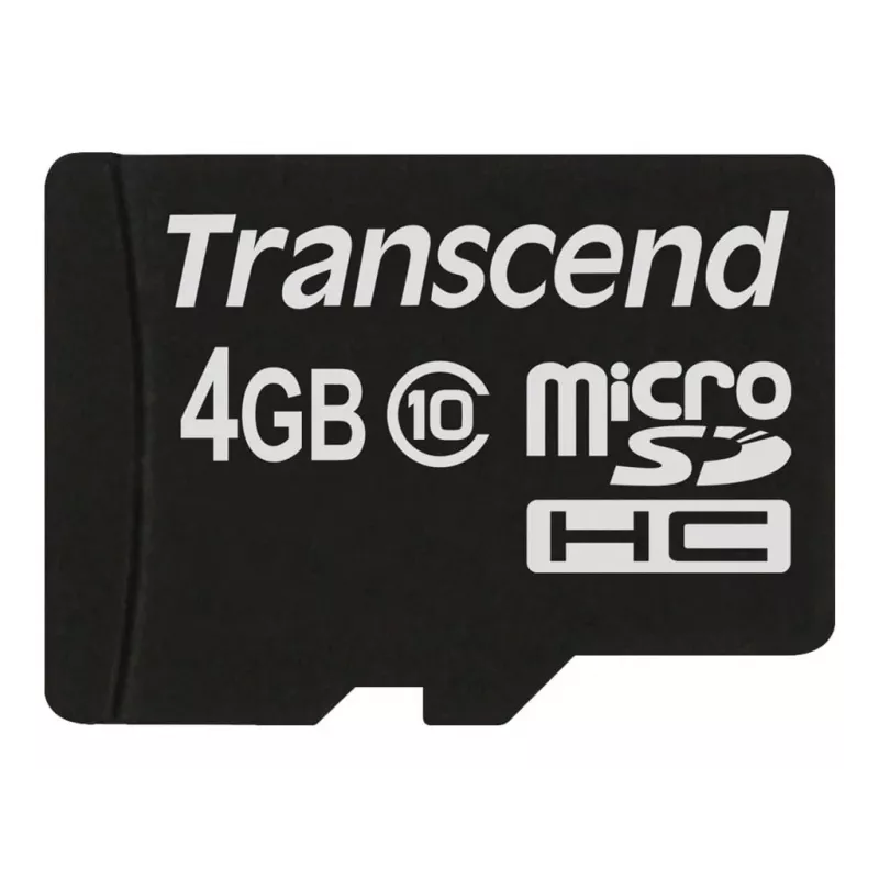 „Transcend“ 4 GB MicroSDHC „Class 10“ atminties kortelė TS4GUSDC10