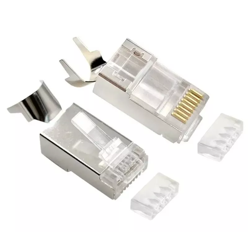 RJ45 jungtys GEMBIRD CAT7 8P8C auksuotos 15µ FTP/SFTP 50 vnt.