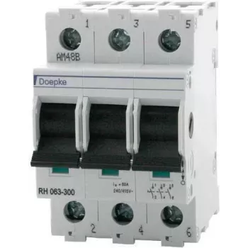 DOEPKE Pagrindinis jungiklis 63A RH063-300 3 normaliai atviri kontaktai RH063-300 (09981062)