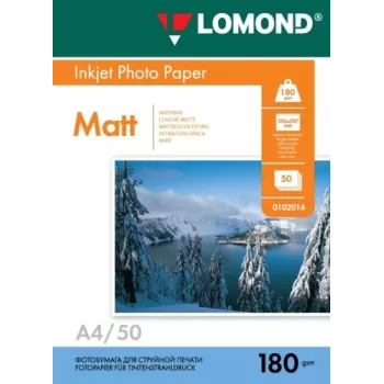 Lomond fotopopierius rašaliniams spausdintuvams matinis 180 g/m² A4, 50 lapų