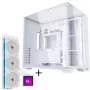 Lian Li O11 Vision Compact korpuso komplektas + HydroShift II LCD-S 360TL AiO - Baltas