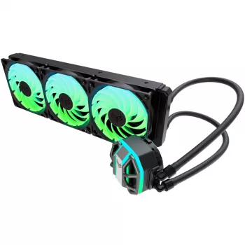 Sapphire NITRO+ S360-A AIO procesoriaus skysčio aušinimo rinkinys 12 cm Juodas 1 vnt.