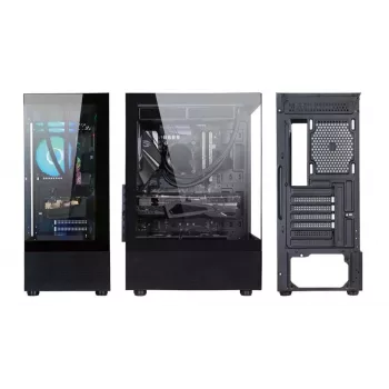 Kompiuterio korpusas | GOLDEN TIGER | Tinka ATX/micro ATX pagrindinėms plokštėms | Juoda | Midi Tower | Raider DK-6 | RAIDERDK6