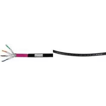 Logilink Professional - Bėginis kabelis - 50 m - S/FTP - 7 kategorijos žalias kabelis - Halogenų neturintis, lauko, Gigabit Ethernet palaikymas, tiesioginis kasimas - Juoda (CPV0081)