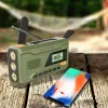 Nešiojamas FM radijas MANTA RDI401G su saulės baterija, dinaminiu sukimu, 4000–4500 mAh baterija, 5V USB išėjimu, 3W, žibintuvėliu