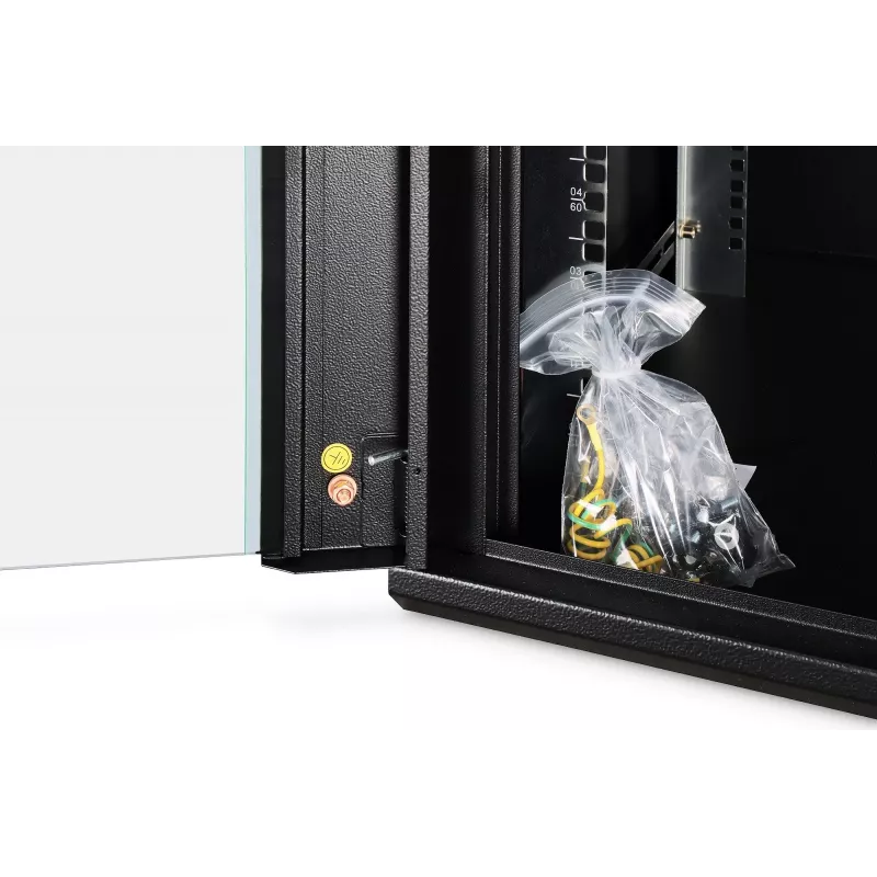 Sieninis tinklo spintos korpusas DIGITUS Dynamic-N DN-37111 — 12U, 600x600 mm, IP20, rakinamas