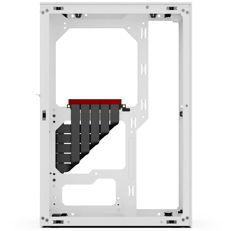 Kompiuterio korpusas SSUPD Meshlicious Full Mesh PCIE 4.0 Edition Mini-ITX - Baltas