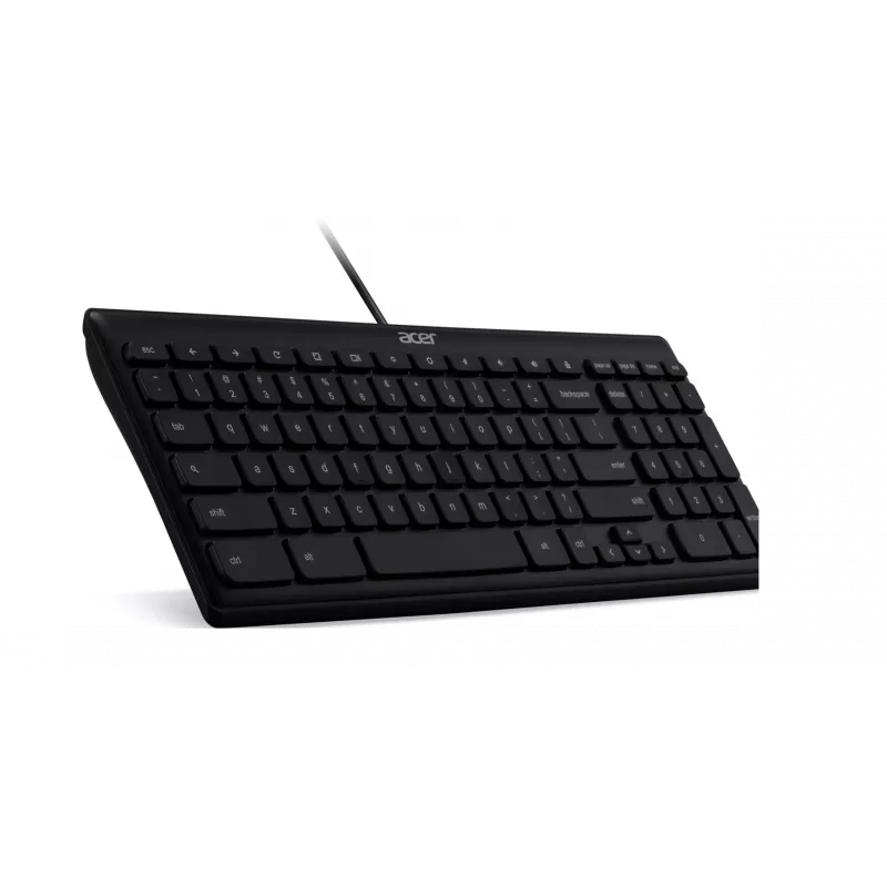 Laidinė USB klaviatūra Acer GP.KBD11.04F – pilno dydžio QWERTY US International, juoda, 1,45 m laidas
