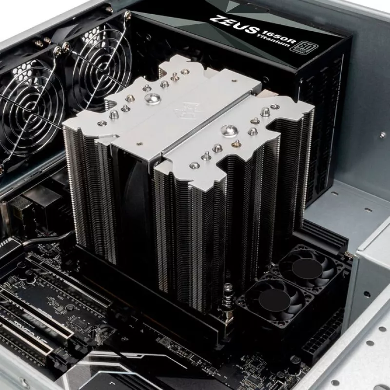CPU aušintuvas SILVERSTONE SST-XED120S-WS, Intel LGA 4677, 4U serverio formato, sidabrinis