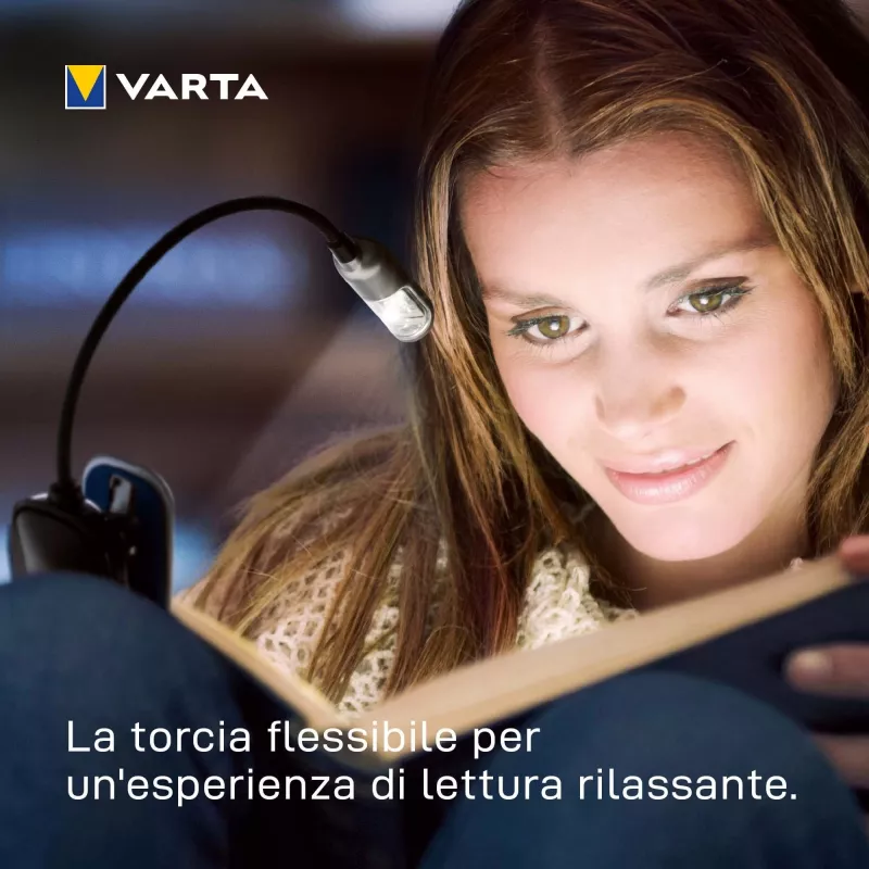 Varta 16618 - Segtuvinis žibintuvėlis - Juoda - Sidabrinė - Plastikas - LED - 1 lempa - 9 lm