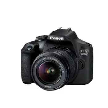 Canon EOS 2000D BK 18-55 IS II EU26 veidrodinis fotoaparato rinkinys 24,1 MP CMOS 6000 x 4000 pikselių juoda