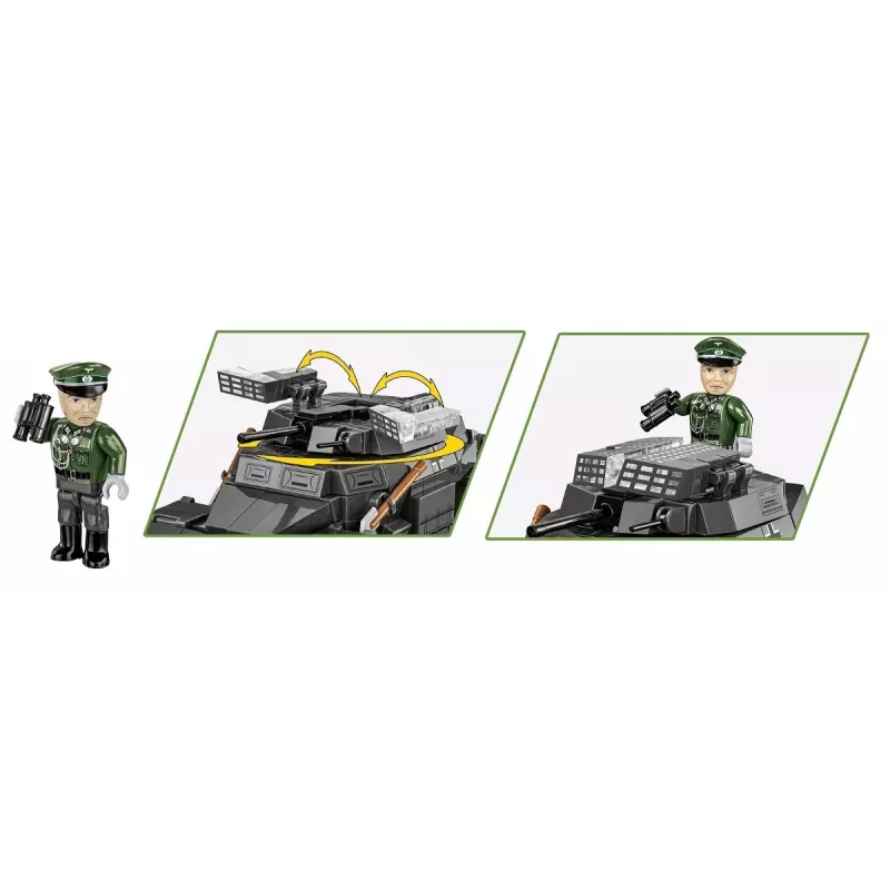 Cobi Blokeliai Sd.Kfz 222 modelio rinkinys COBI-2657 – 502 detalės