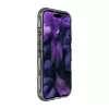 Dėklas LAUT CRYSTAL MATTER X, skirtas iPhone 16 serijai, permatomas juodas
