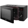 Mikrobangų krosnelė Amica AMGF20E1GB su lygiu paviršiumi ir griliu, 20 L, 700 W, juoda