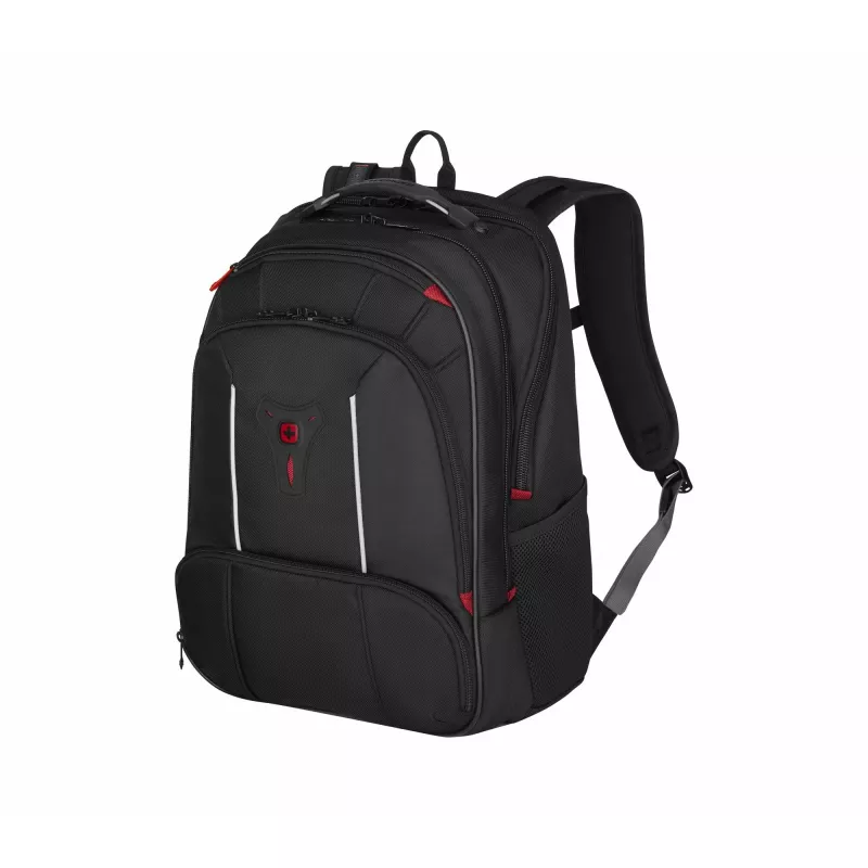 Wenger Carbon Pro verslo kuprinė su 15,6 inch nešiojamojo kompiuterio ir planšetės kišenėmis, juoda (653129)