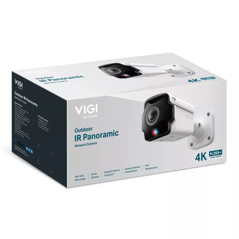 TP-Link VIGI InSight S385PI 8MP 4K 180° panoraminė lauko IP kulkos formos vaizdo kamera