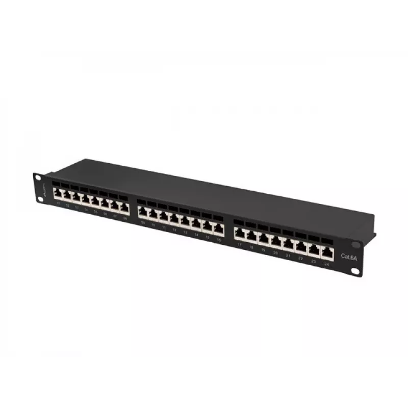 Patch panel 1U Lanberg PPSA-1024-B